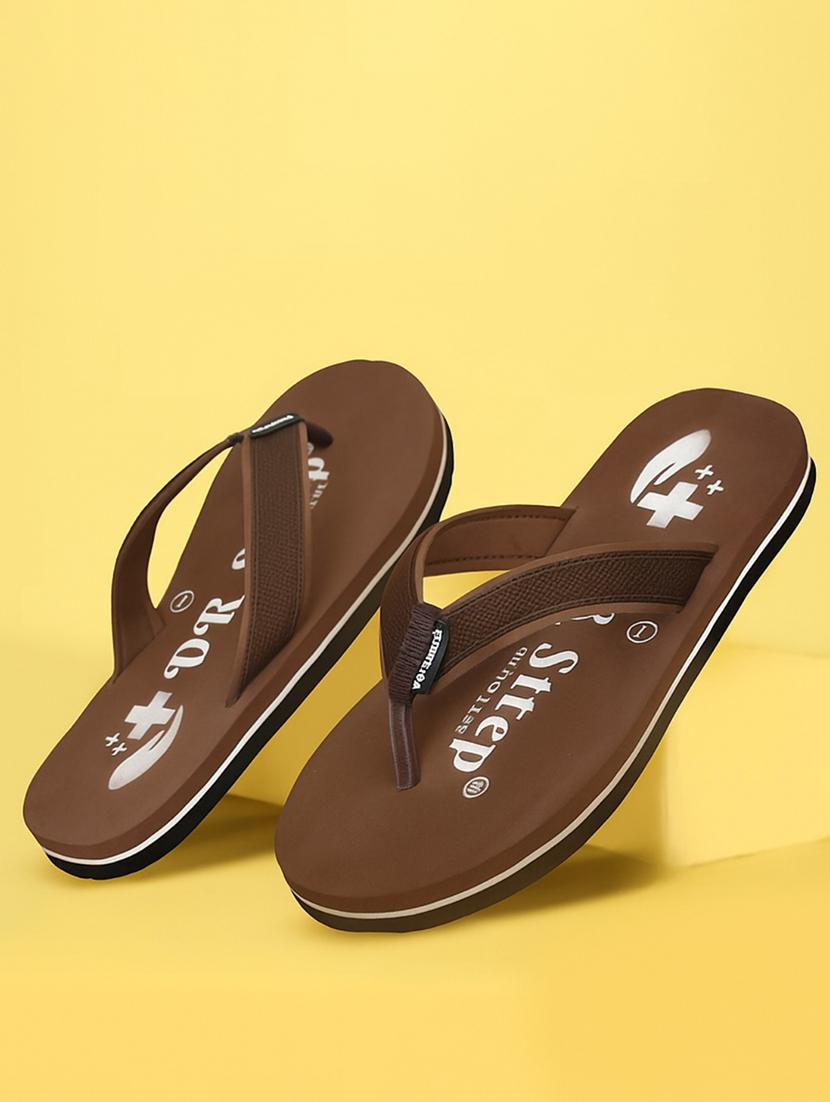 men brown toe separator flip flop - 22058719 - Zoom Image - 0