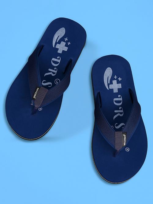 men blue toe separator flip flop - 22058720 - Standard Image - 0