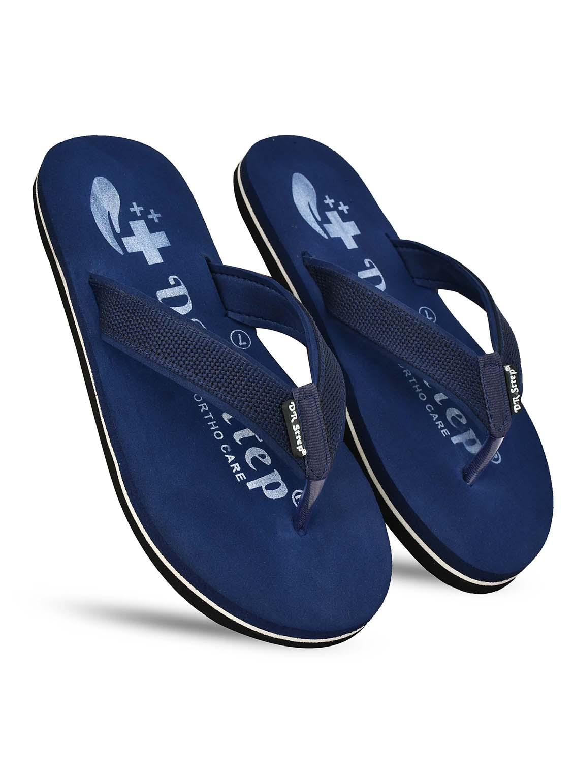 men blue toe separator flip flop - 22058720 - Standard Image - 3