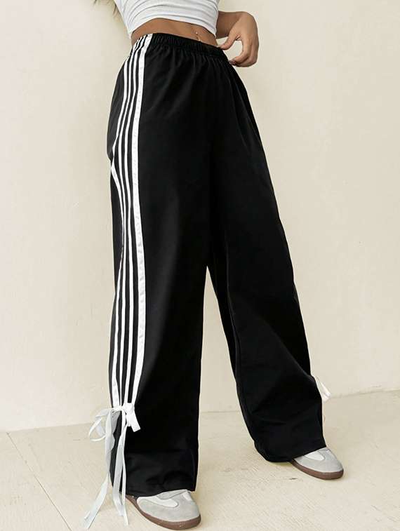 women tapered high rise track pant - 22058732 - Standard Image - 3