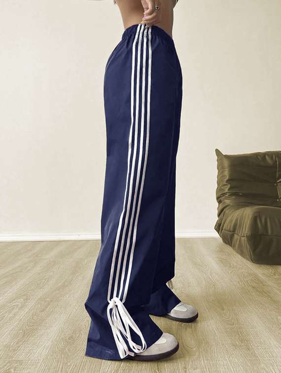 women tapered high rise track pant - 22058734 -  Standard Image - 3