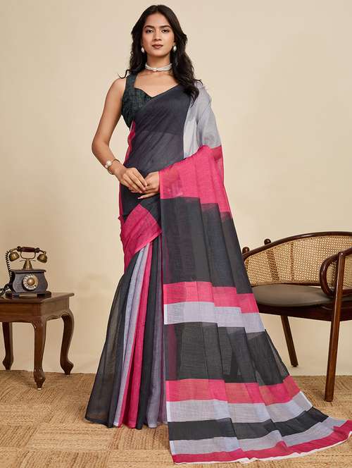women printed casual wear saree with blouse - 22058787 -  Standard Image - 0