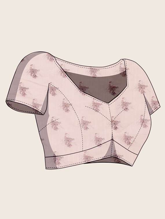 women printed casual wear saree with blouse - 22058797 -  Standard Image - 5