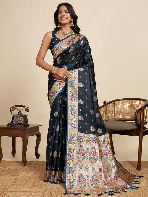 women self design banarasi saree with blouse - 22058801 -  Standard Image - 0