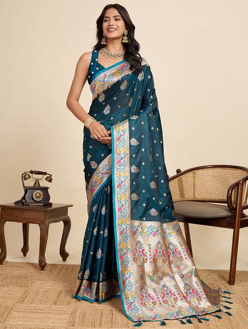 women self design banarasi saree with blouse - 22058802 -  Standard Image - 0