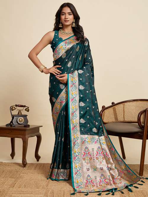 women self design banarasi saree with blouse - 22058804 - Standard Image - 0