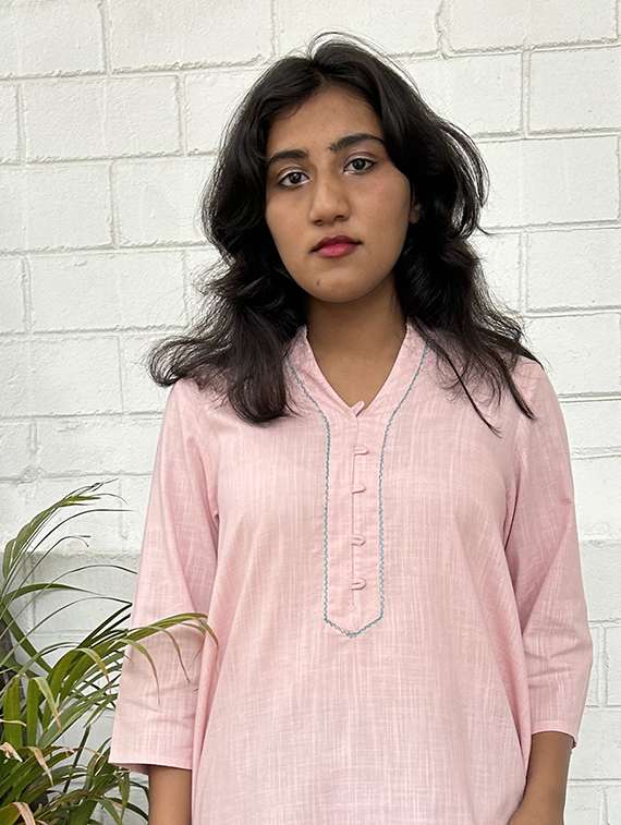 women self design three quarter sleeve kurta pant set - 22059111 -  Standard Image - 5