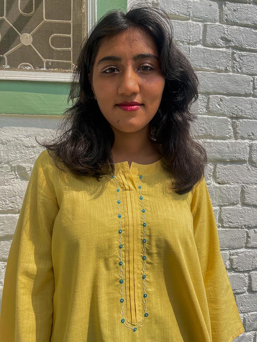 yellow cotton kurta pant set - 22059125 - Standard Image - 5