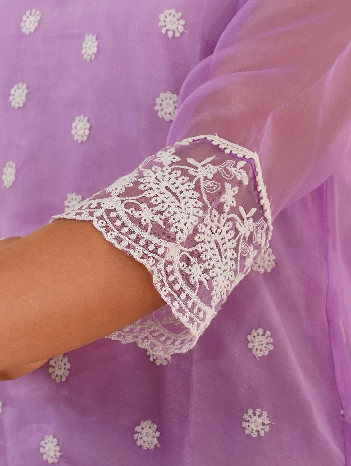 women three quarter sleeve kurta pant set - 22059252 -  Standard Image - 5