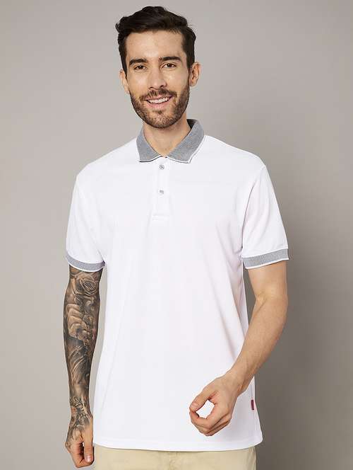 men solid short sleeve regular fit polo t-shirt - 22059325 -  Standard Image - 0