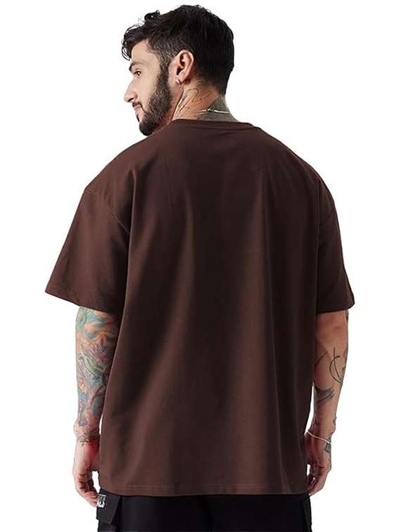 men pack of 2 printed short sleeve oversized fit t-shirt - 22059381 - Standard Image - 3