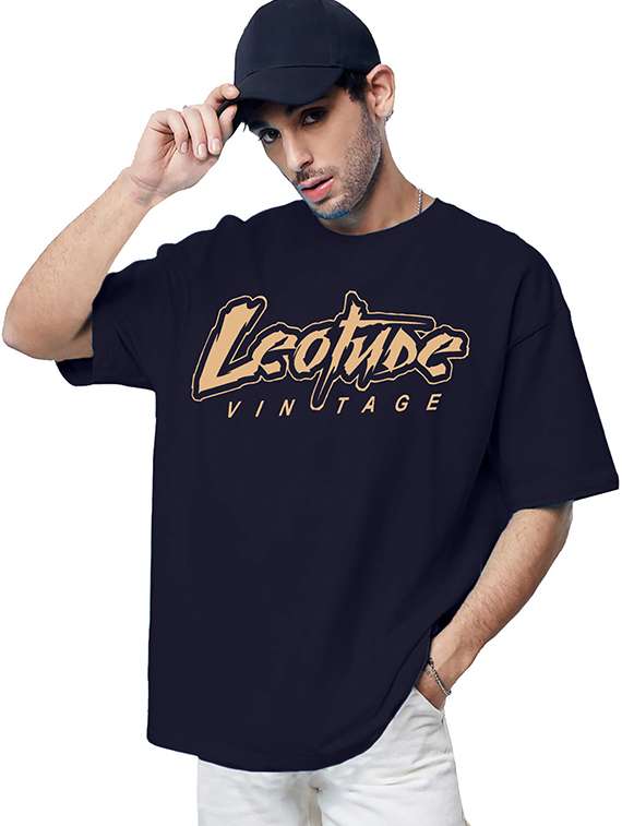 men pack of 2 printed short sleeve oversized fit t-shirt - 22059390 - Standard Image - 3