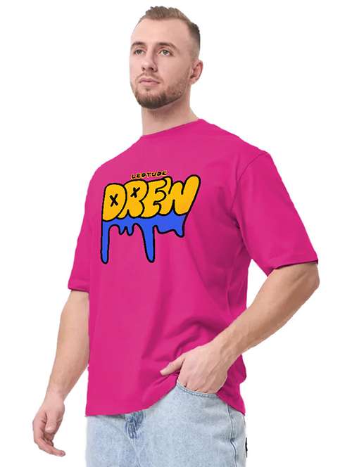 men printed short sleeve oversized fit t-shirt - 22059400 - Standard Image - 0