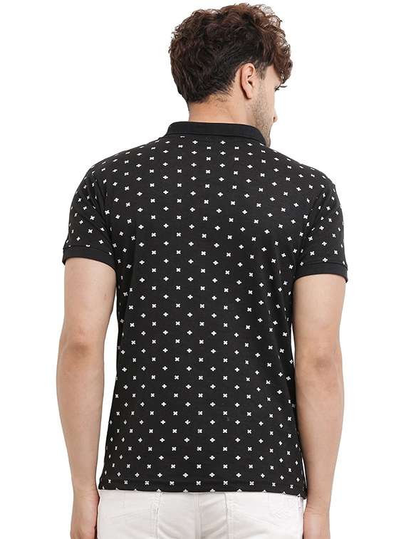 men pack of 2 printed short sleeve regular fit polo t-shirt - 22059424 - Standard Image - 3