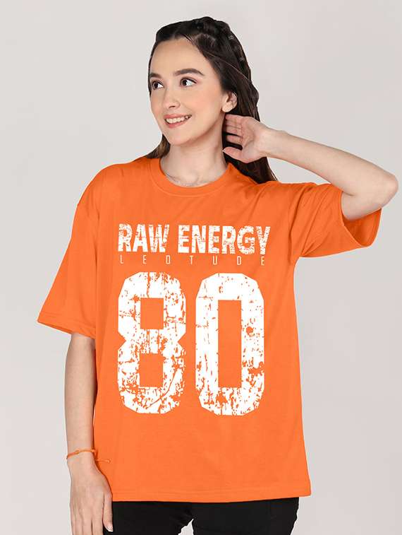 women printed shrort sleeve oversized t-shirt