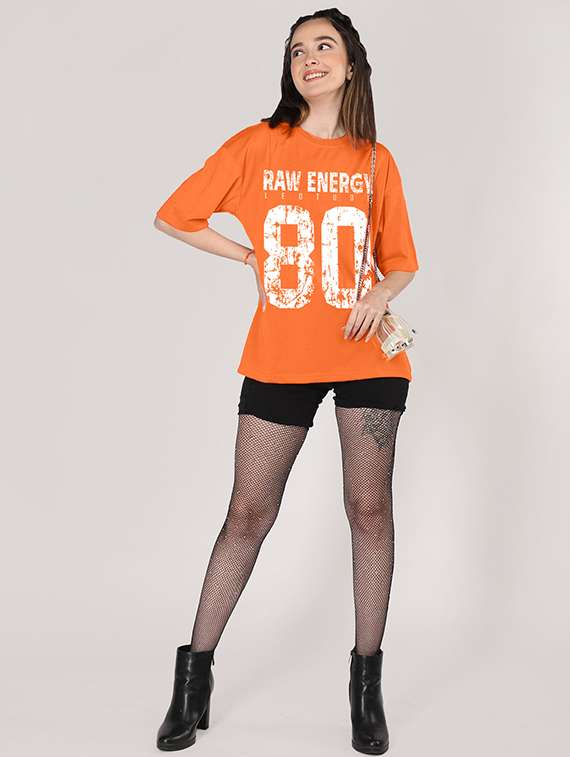 women printed shrort sleeve oversized t-shirt - 22059565 -  Standard Image - 3