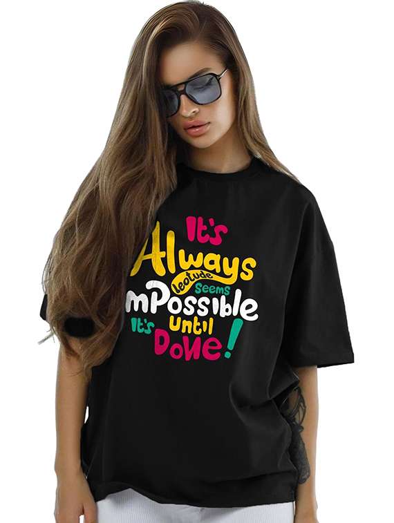 women pack of 2 printed short sleeve oversized t-shirt - 22059590 -  Standard Image - 3