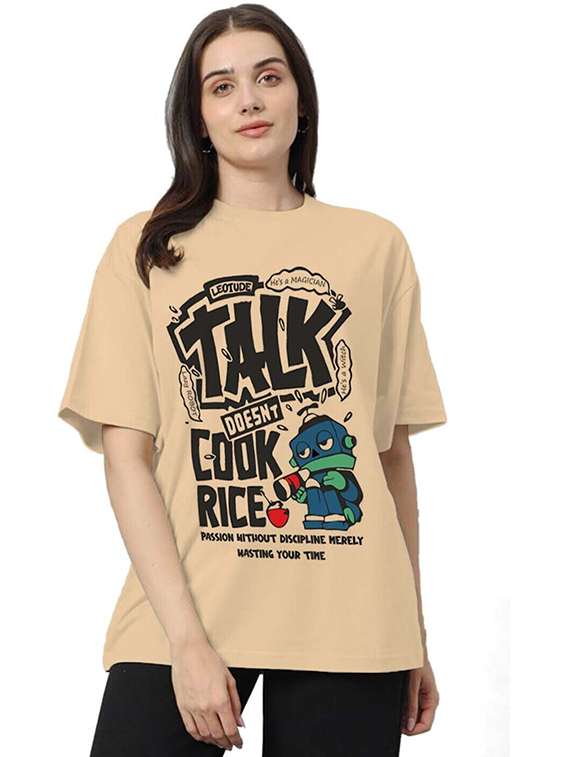 women pack of 2 printed short sleeve oversized t-shirt - 22059591 -  Standard Image - 3