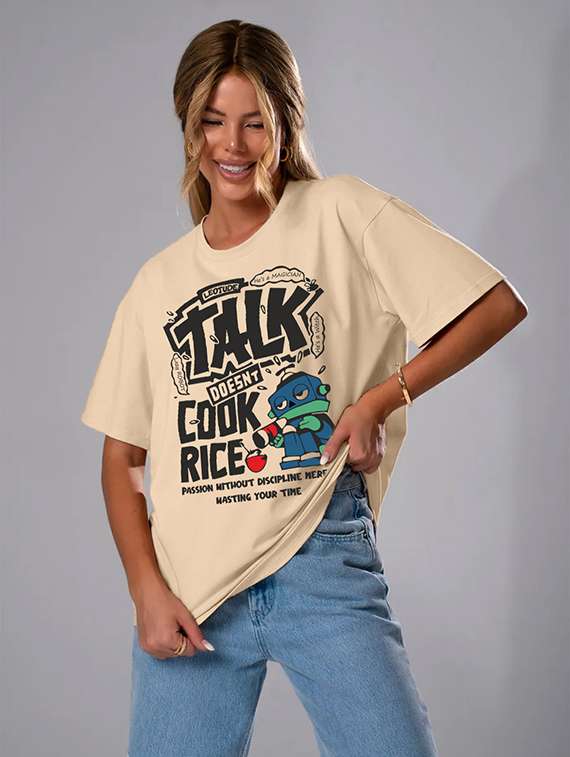 women pack of 2 printed short sleeve oversized t-shirt - 22059594 -  Standard Image - 3