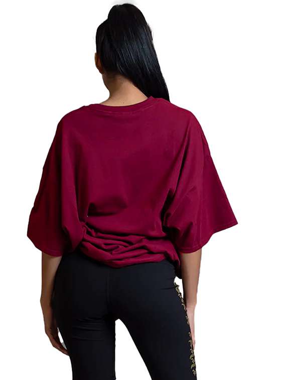 women pack of 2 printed short sleeve oversized t-shirt - 22059597 -  Standard Image - 3