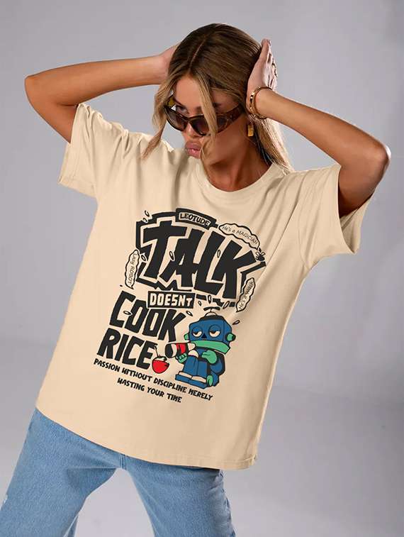 women pack of 2 printed short sleeve oversized t-shirt - 22059597 -  Standard Image - 5