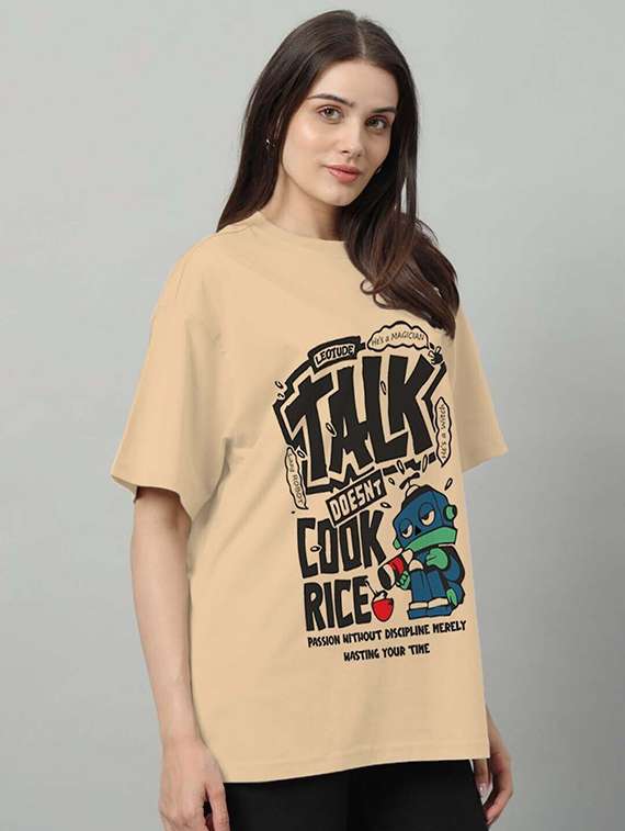 women pack of 2 printed short sleeve oversized t-shirt - 22059598 -  Standard Image - 3