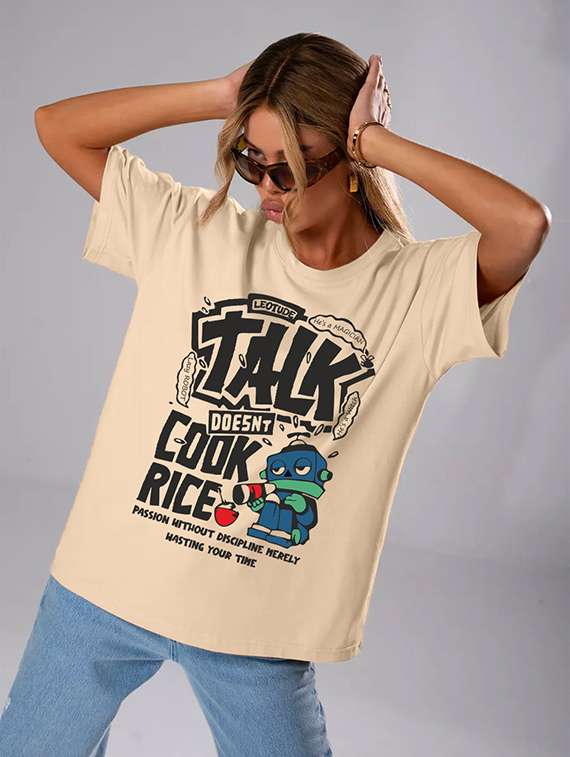 women pack of 2 printed short sleeve oversized t-shirt - 22059600 -  Standard Image - 3