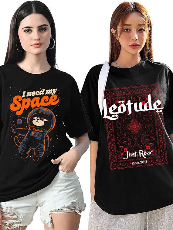 multi colored cotton blend oversized tshirt