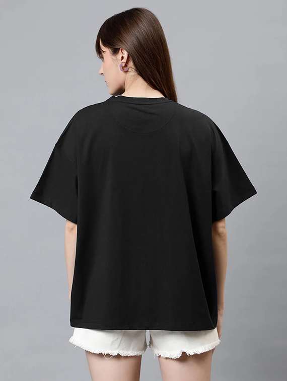 women pack of 2 printed short sleeve oversized t-shirt - 22059628 -  Standard Image - 3