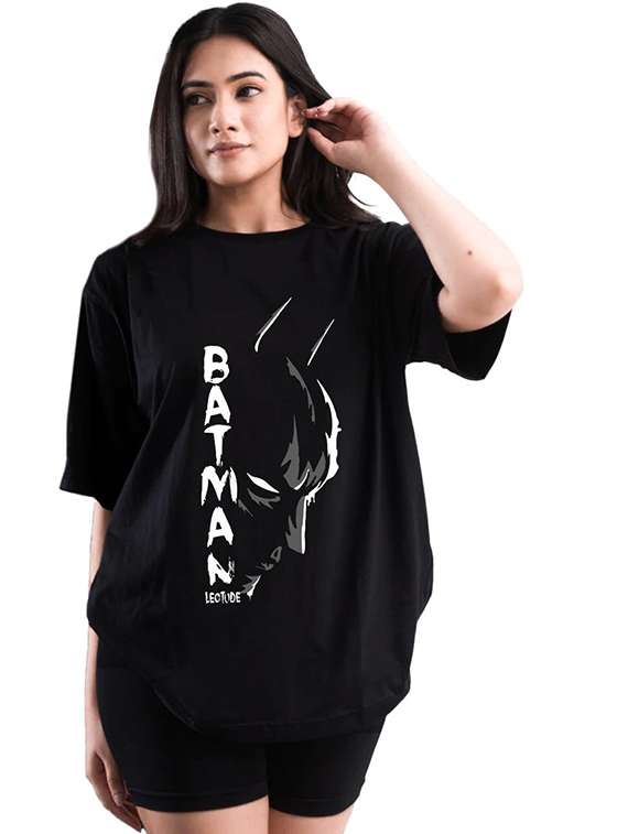 women pack of 2 printed short sleeve oversized t-shirt - 22059700 -  Standard Image - 3