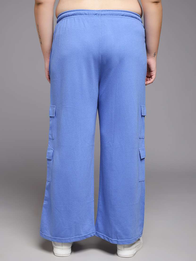 women plus size solid mid rise cargo - 22060137 -  Standard Image - 3