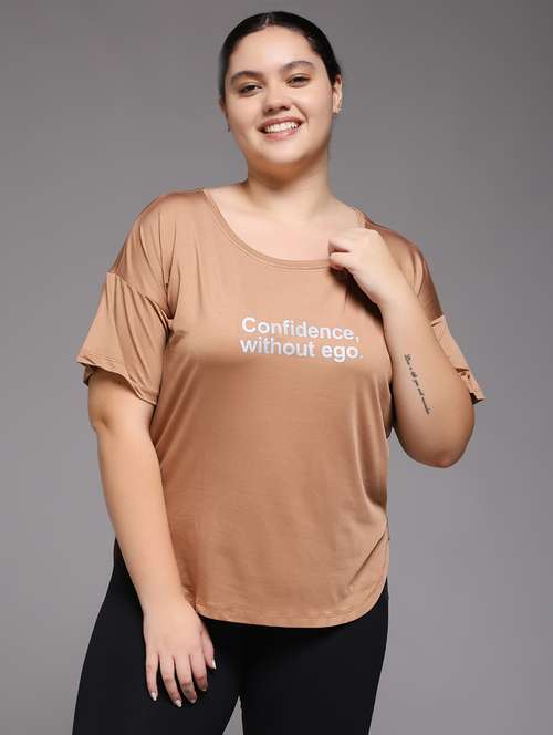 women plus size printed dri-fit sports t-shirt - 22060143 - Standard Image - 0