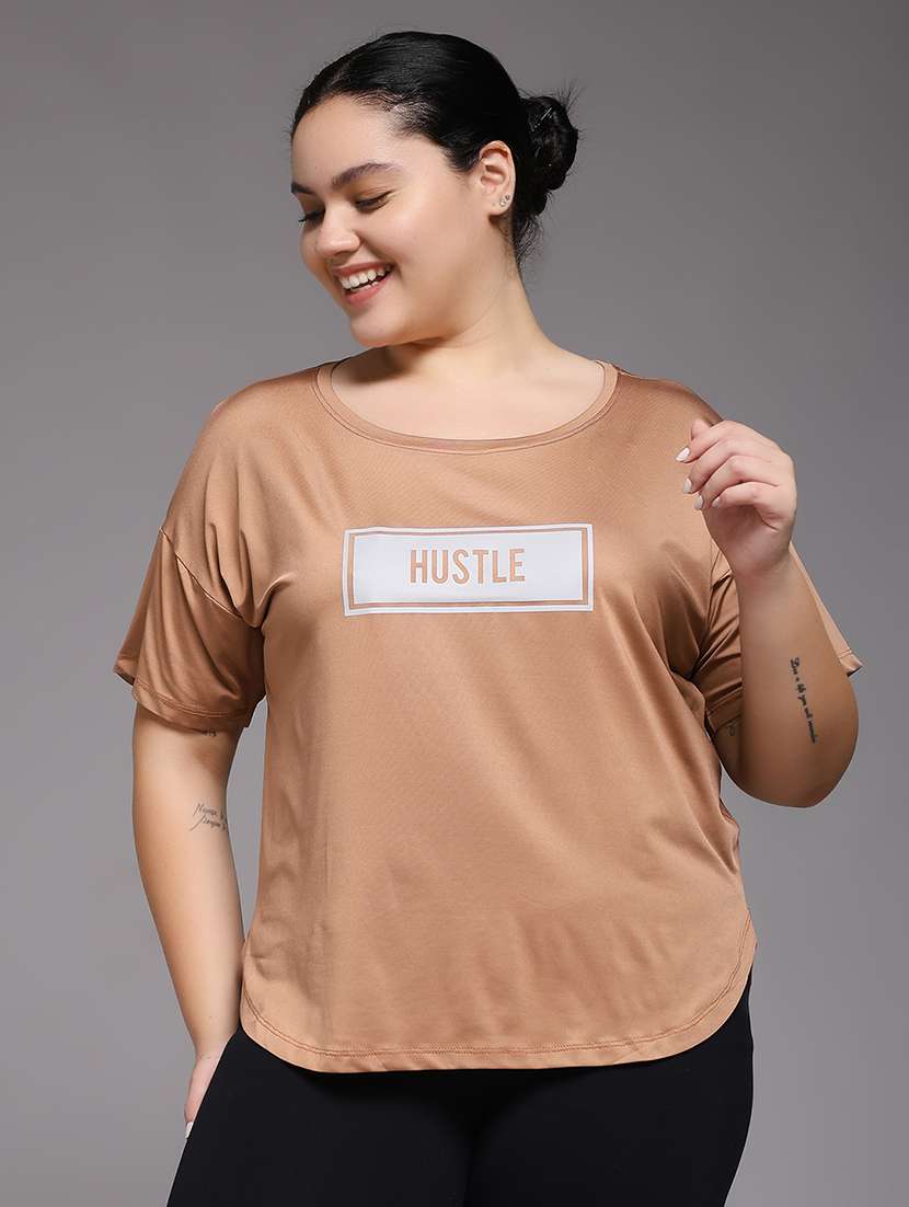 women plus size printed dri-fit sports t-shirt - 22060146 - Zoom Image - 0