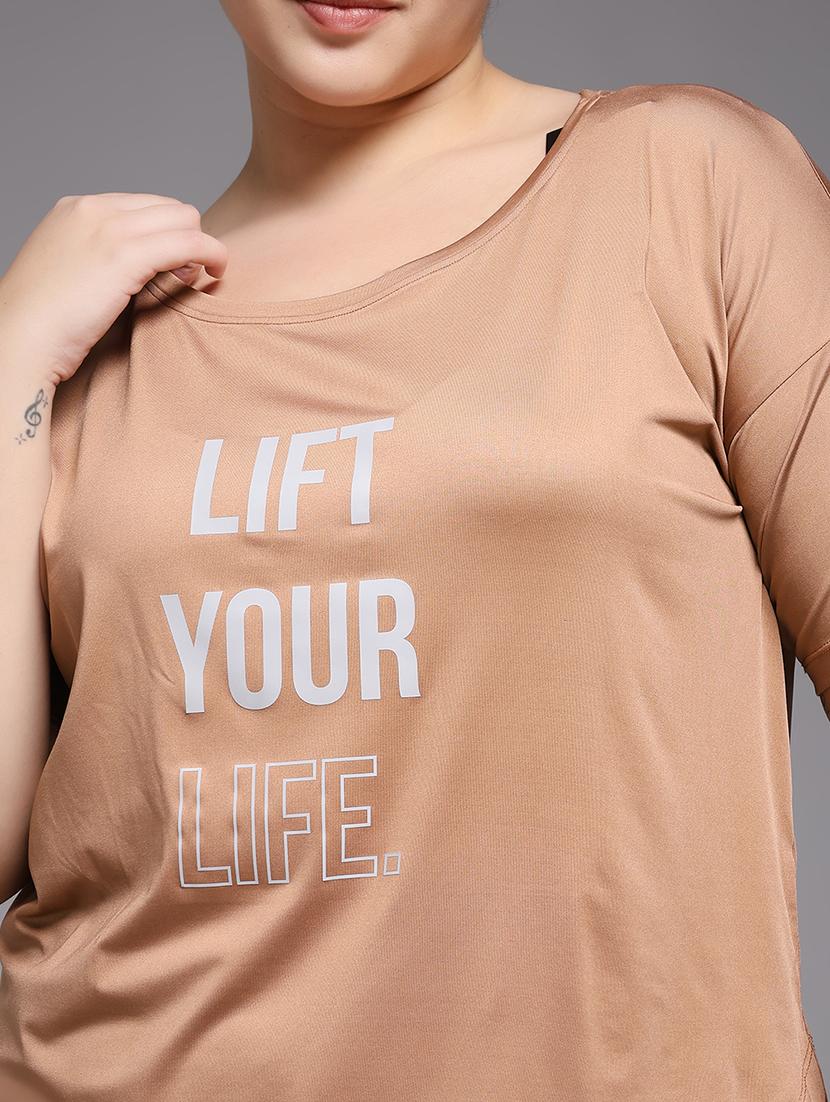 women plus size printed dri-fit sports t-shirt - 22060147 - Standard Image - 5