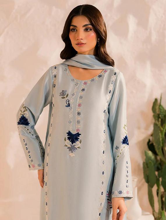 women floral long sleeve kurta pant with dupatta set - 22060231 - Standard Image - 3