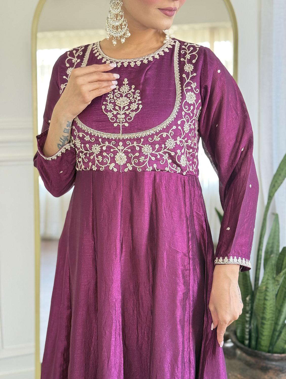 women embroidered long sleeve kurta pant with dupatta set - 22060233 - Standard Image - 3
