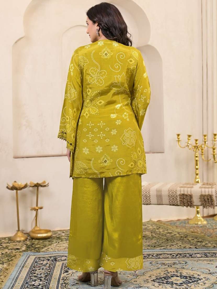 women long sleeve regular fit ethnic co-ord set - 22060575 - Standard Image - 3