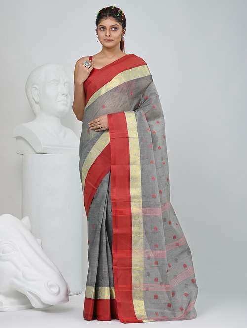 women self design tant saree - 22060650 - Standard Image - 0