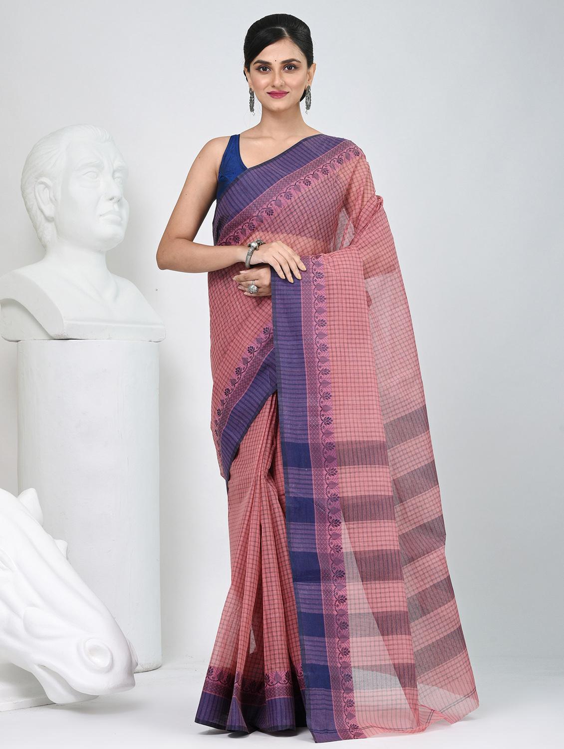 women self design tant saree - 22060660 - Zoom Image - 0