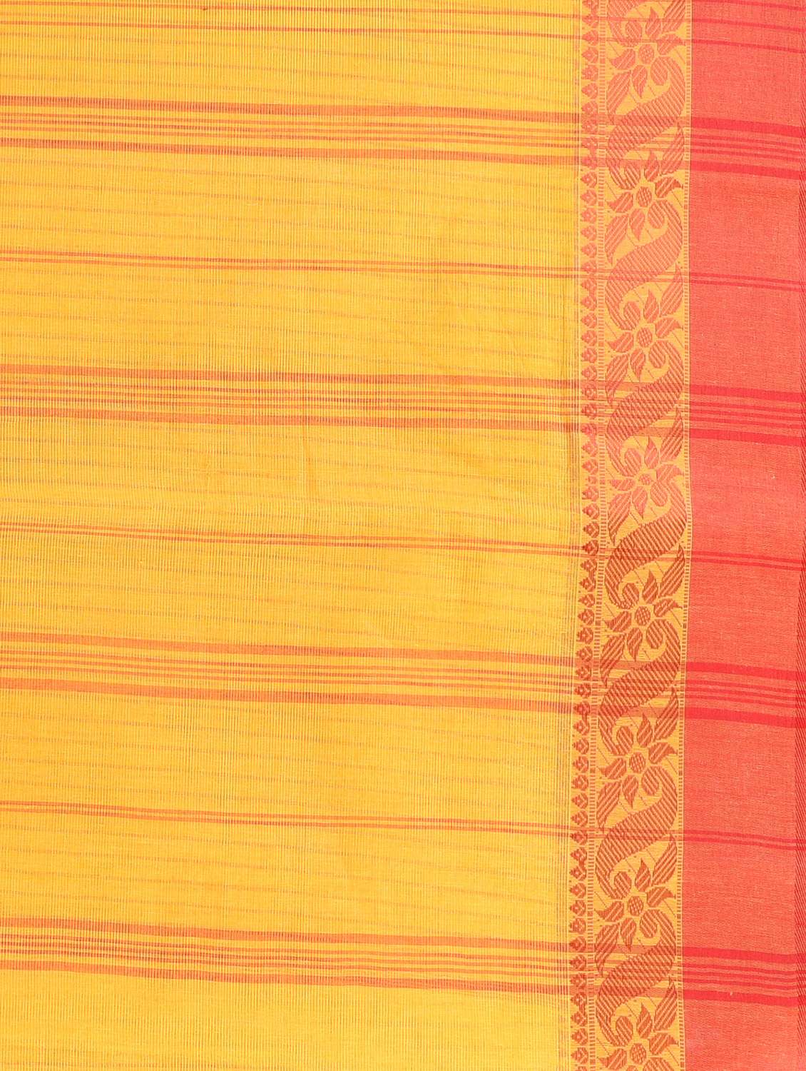 women striped tant saree - 22060662 -  Standard Image - 5