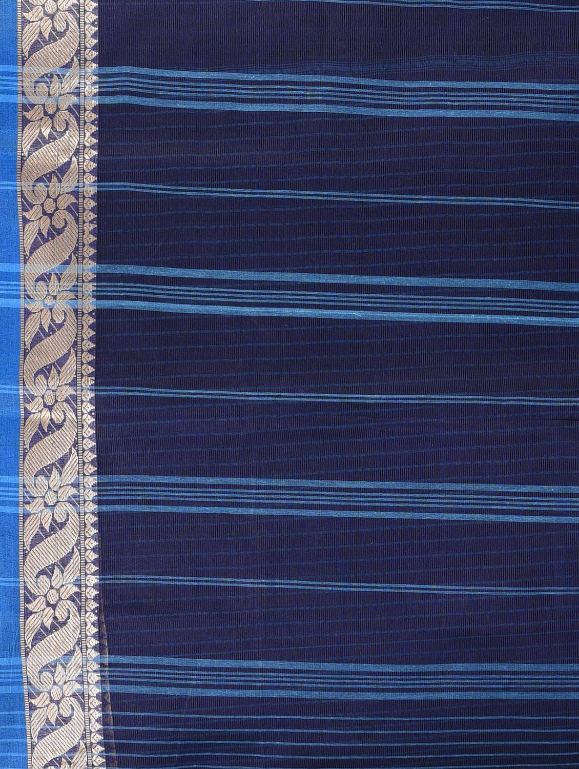 women striped tant saree - 22060666 -  Standard Image - 5