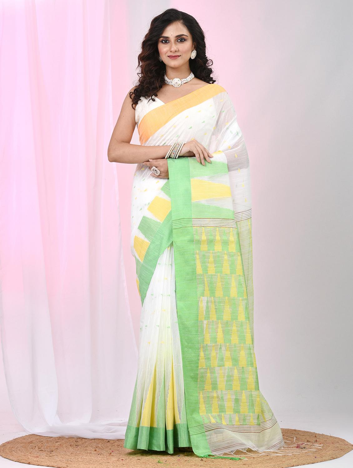 women self design handloom saree with blouse - 22060668 - Zoom Image - 0