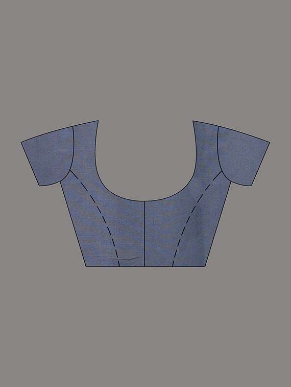 women striped handloom saree with blouse - 22060682 -  Standard Image - 5