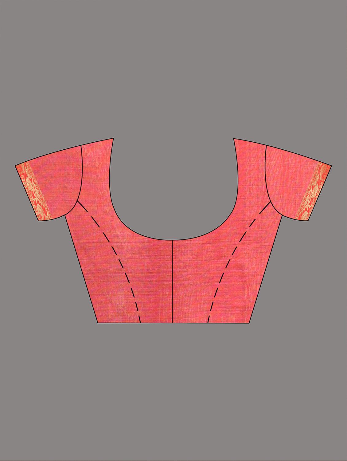 women self design handloom saree with blouse - 22060689 - Standard Image - 5