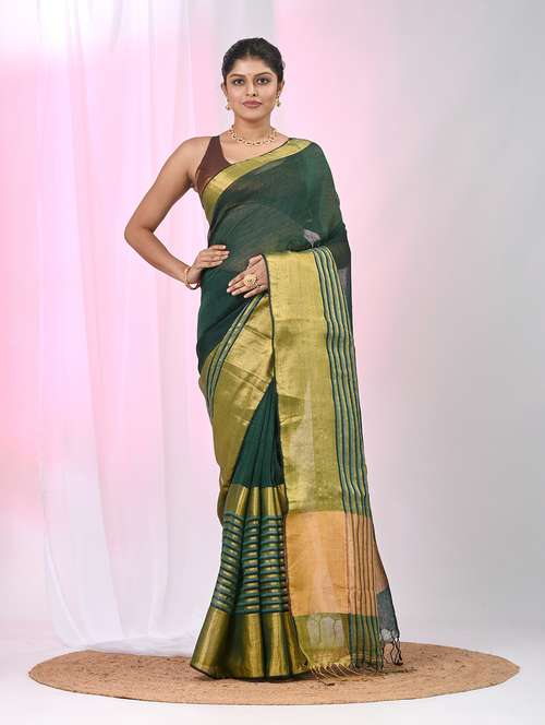 women self design handloom saree with blouse - 22060693 - Standard Image - 0