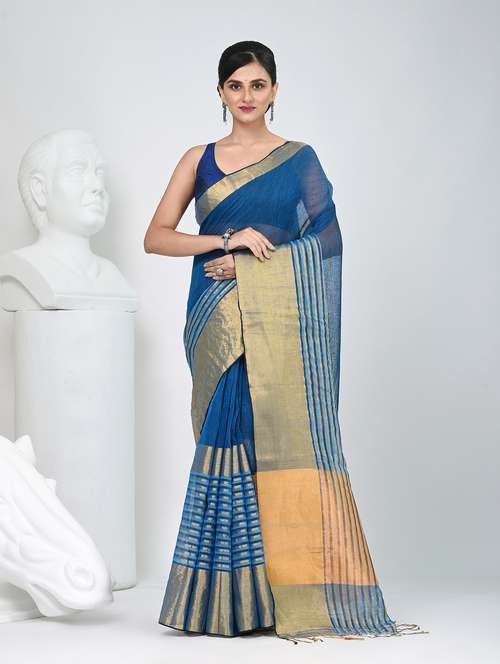 women self design handloom saree with blouse - 22060695 - Standard Image - 0