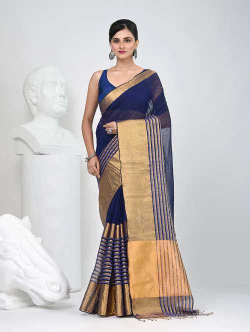 women self design handloom saree with blouse - 22060697 - Standard Image - 0