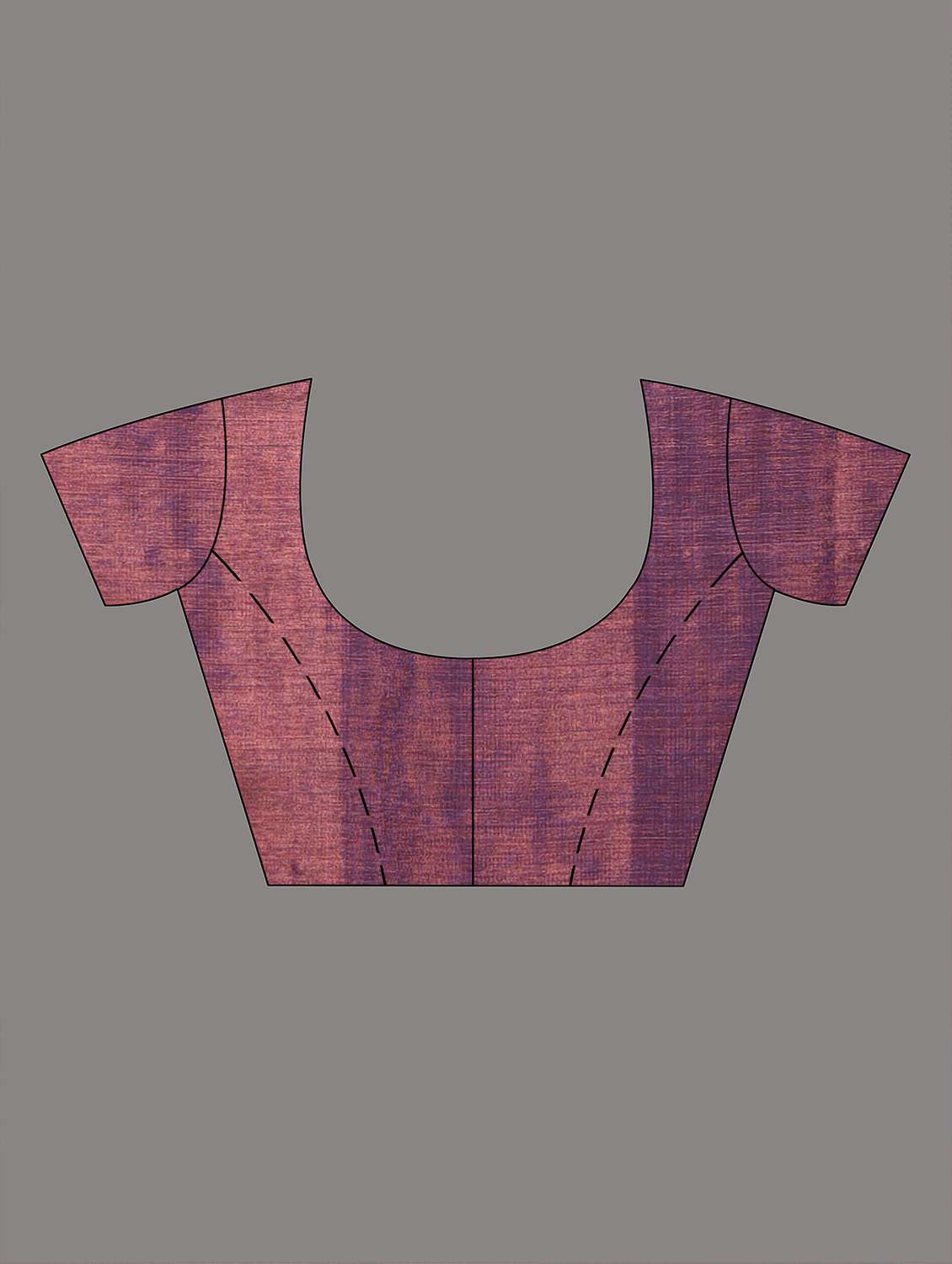 women solid with bordered handloom saree with blouse - 22060714 -  Standard Image - 5