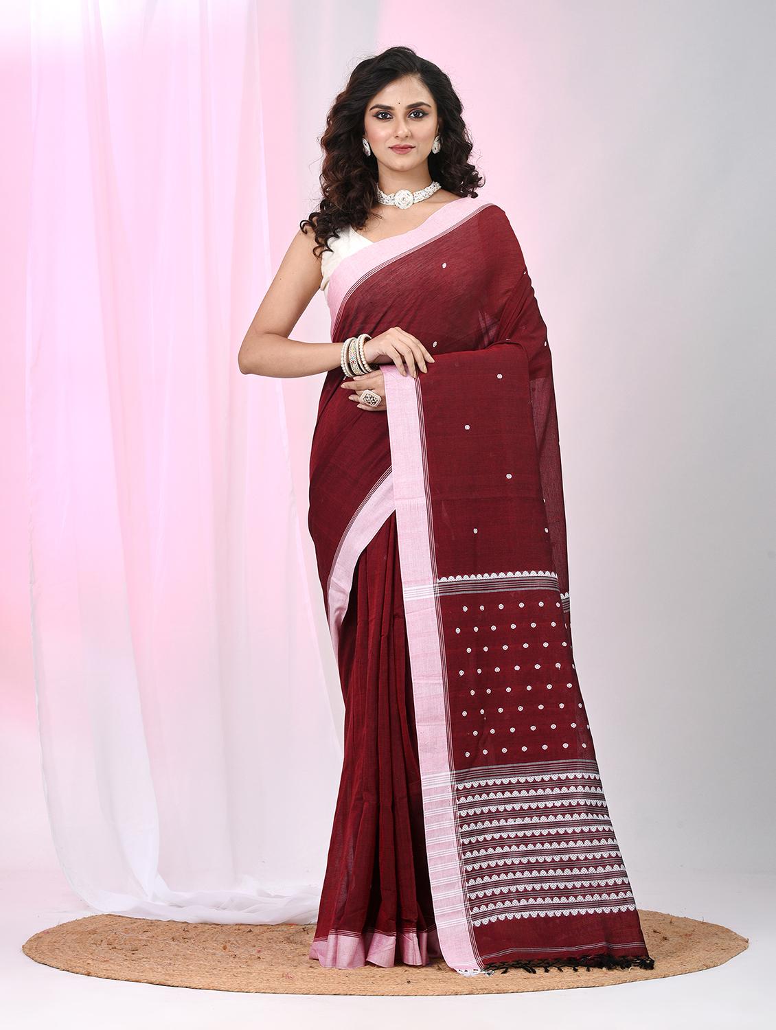 women self design handloom saree with blouse - 22060772 - Zoom Image - 0