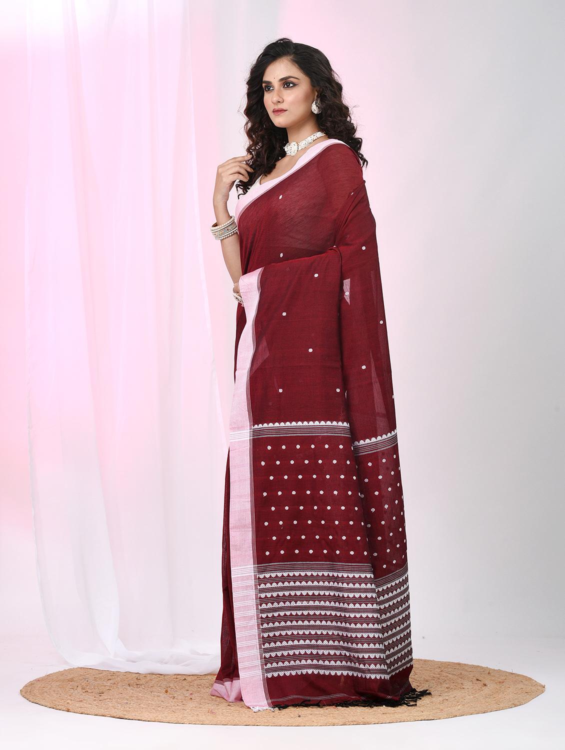 women self design handloom saree with blouse - 22060772 - Standard Image - 3